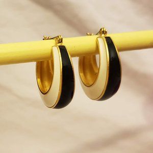 thick vintage hoops